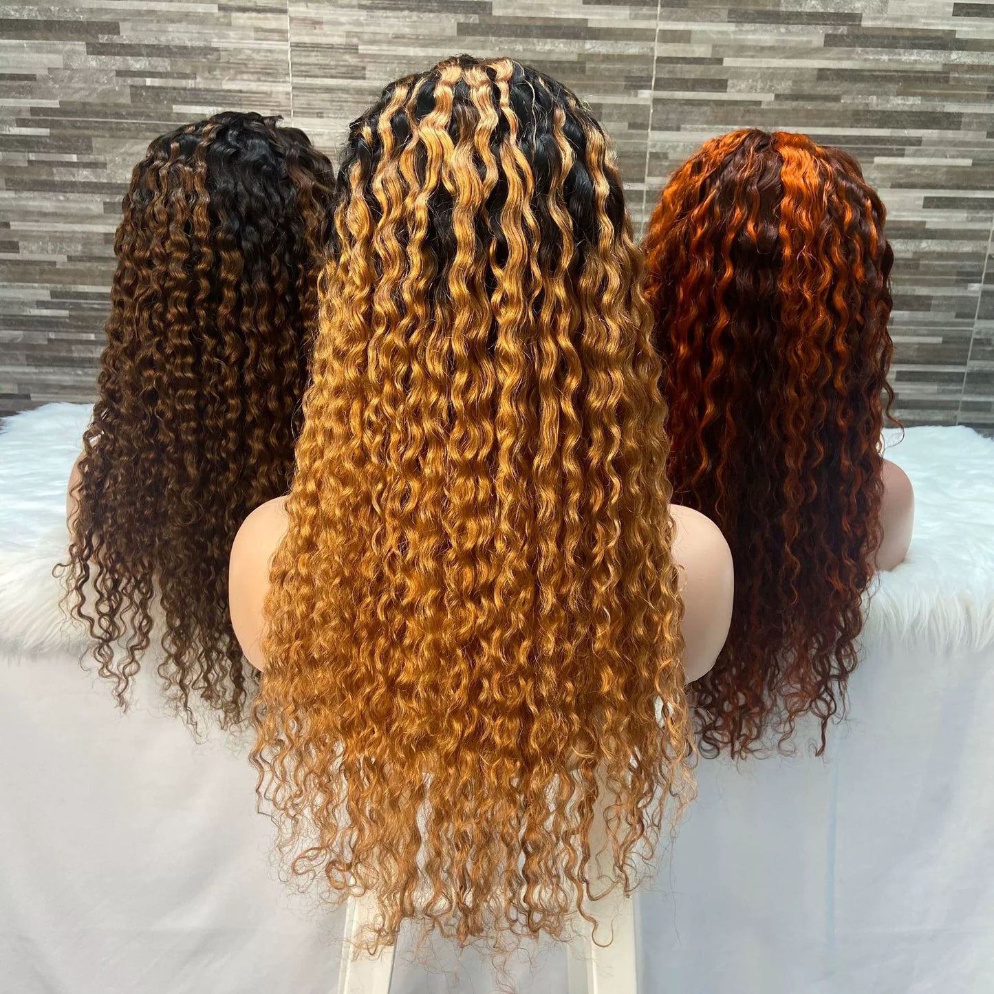 Front Lace Water Wave 13X4 Lace Frontal Wig Real Hair Head Covering Wig