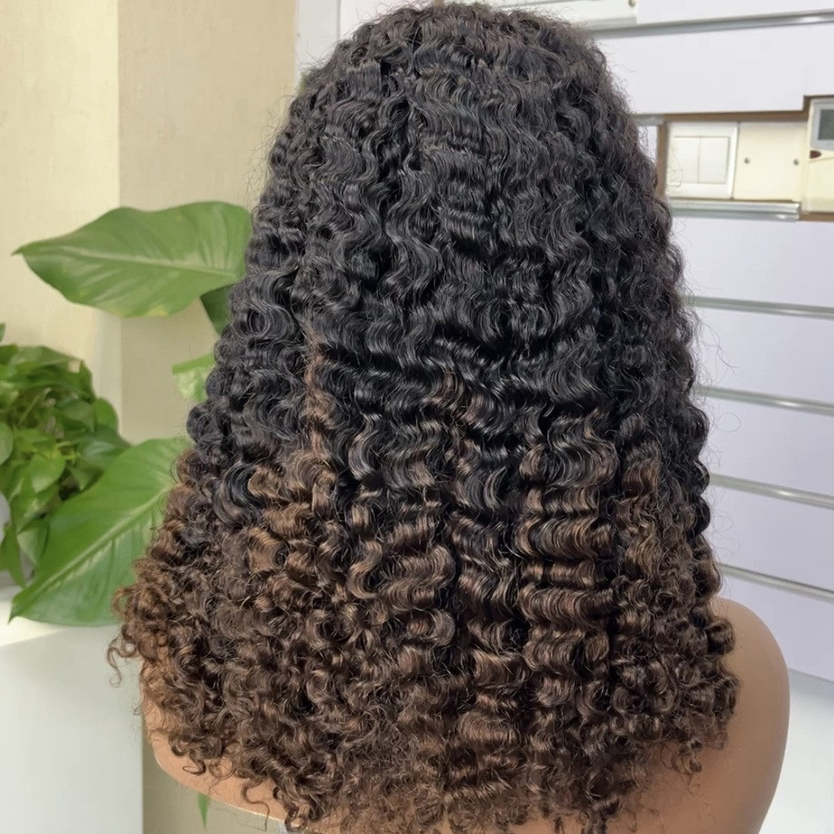 Front Lace Lace Small Curly Wig Head 5*5 Burmese Curly Curly Wig