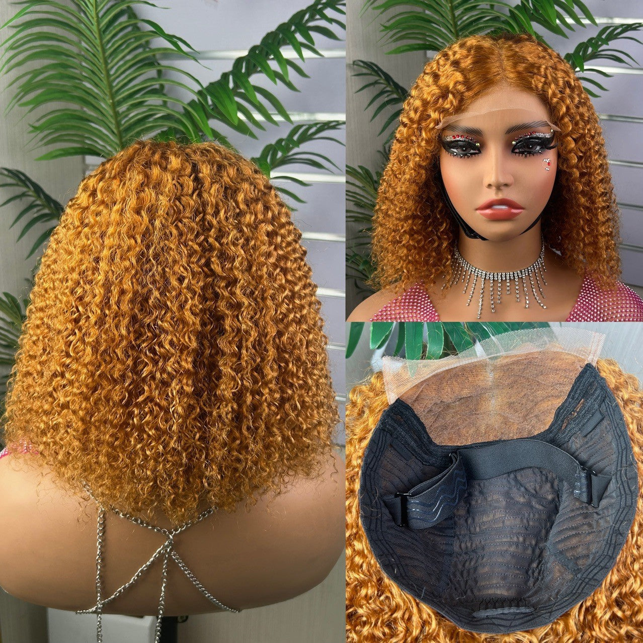 Hot sell European and American women's wigs 5×5 glueless SDD wigs Jc curly
