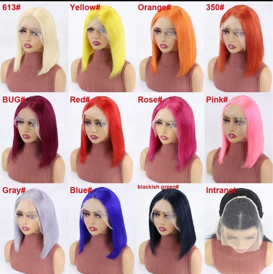 Peluca de cabello corto y rizado con corte pixie, 13 x 4 de encaje, 100 % cabello humano, disponible en Europa y Estados Unidos.