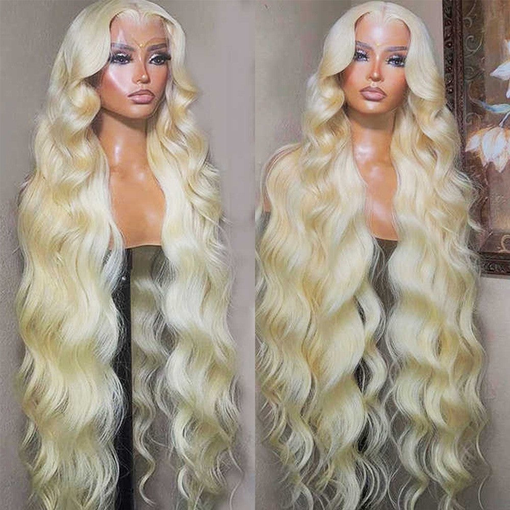 Raw Hair Body Wave 613# 13x4 Frontal Wig Human Hair