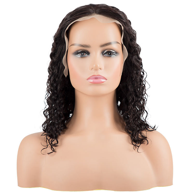 Hot Sale Human Hair 13*4 Hand-woven Lace Hair Head Covering Real Hairhair Curly Hair Manufacturer Wigs Wholesale