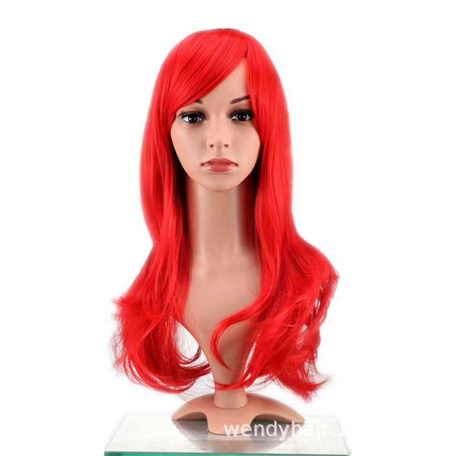 Wig Female Long Hair Big Wave Curly Hair Net Red the Same Style Long Curly Hair