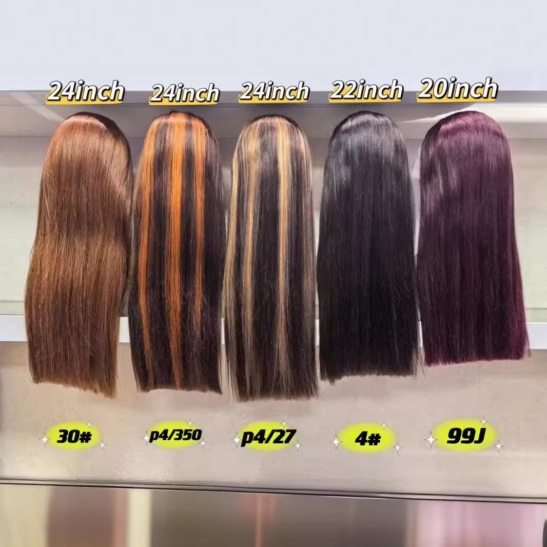 Real hair wig 100%human hair Super double drawn