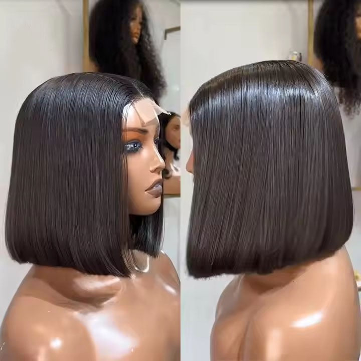 Lace Real Hair Double Drawn Bob Wig Lace Wig Bob Wig
