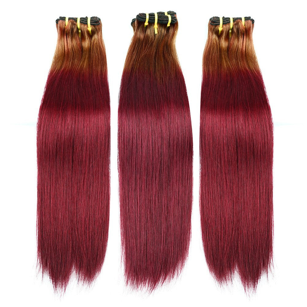 Real Hair Double Drawn Straight Fumi Human Hair Double Braid Hair Curtains