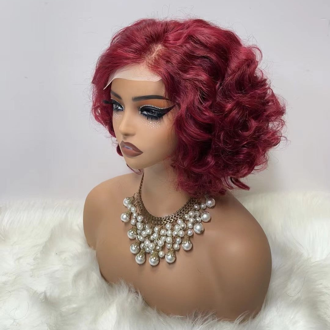 4x4 Lace Double Drawn Bouncy Wig 100% Human Hair