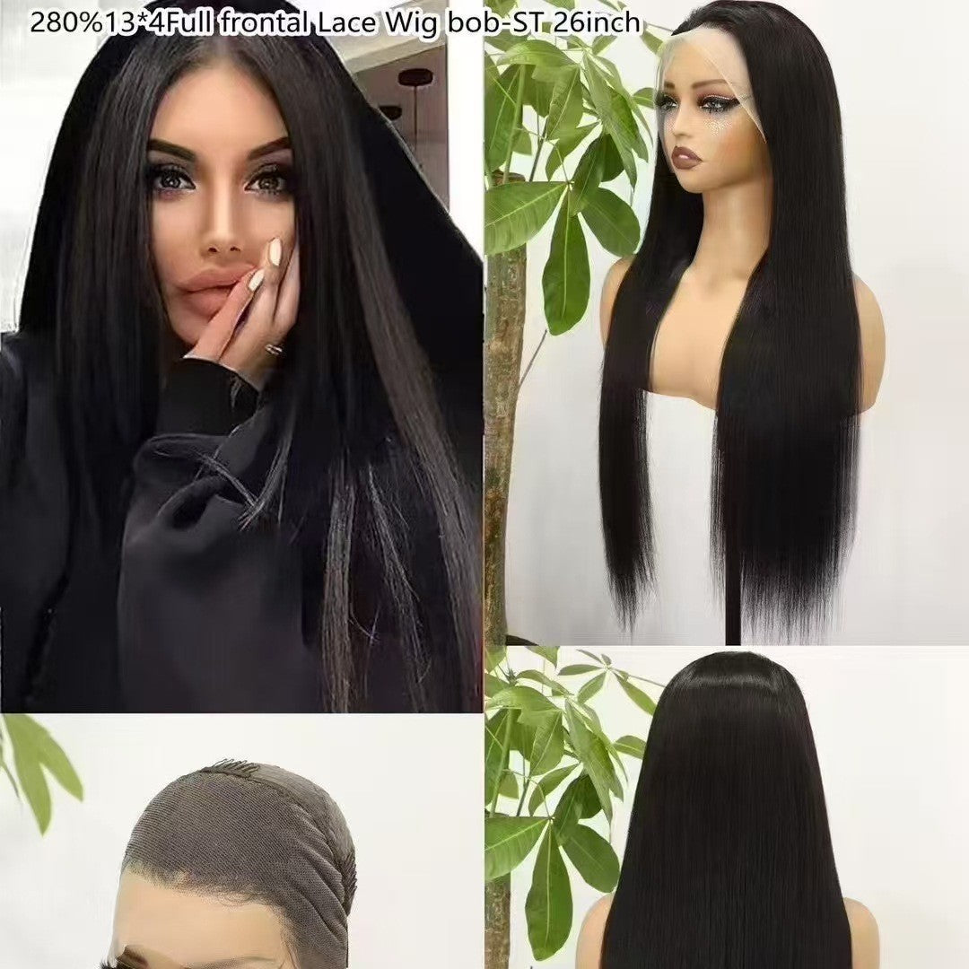 ot Sale 280% 13*4 Full Frontal Lace Wig Bob-ST 100% Human Hair
