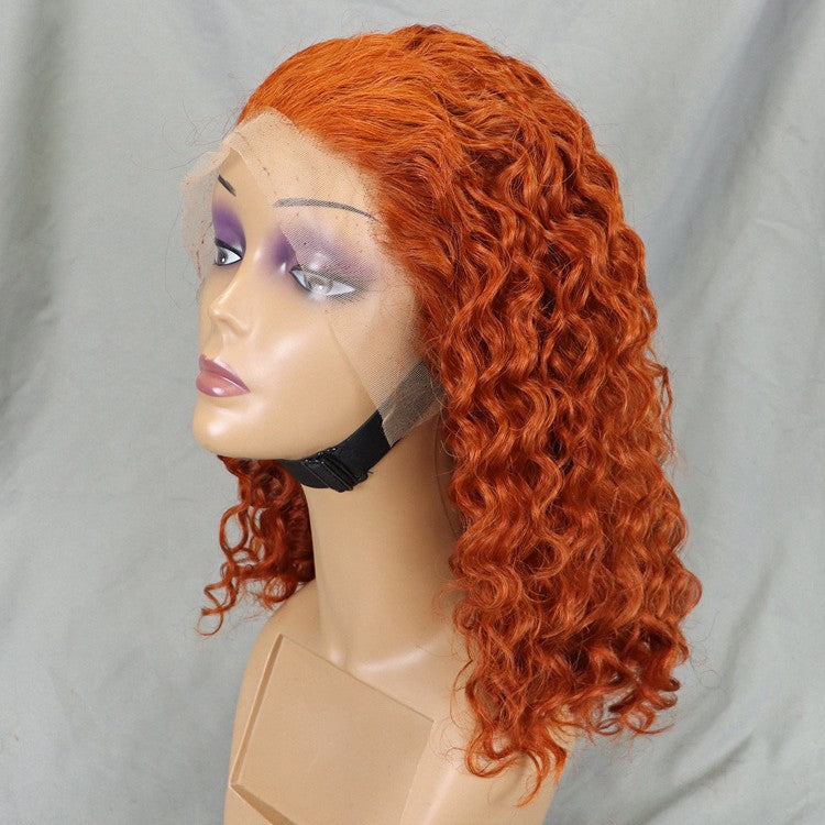 13*4 Lace Deep Wave Human Hair Wig Real Hair Sets for Women's Bobble Heads