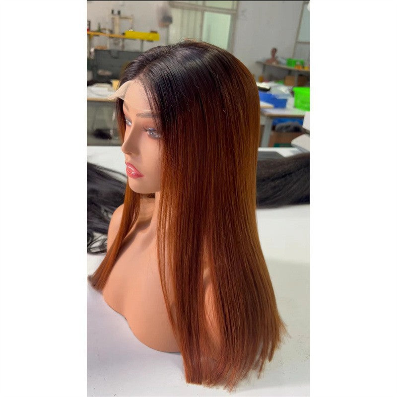 Lace Front Human Hair Bob Wig Straight Full Real Hair Bobble Hair Cover