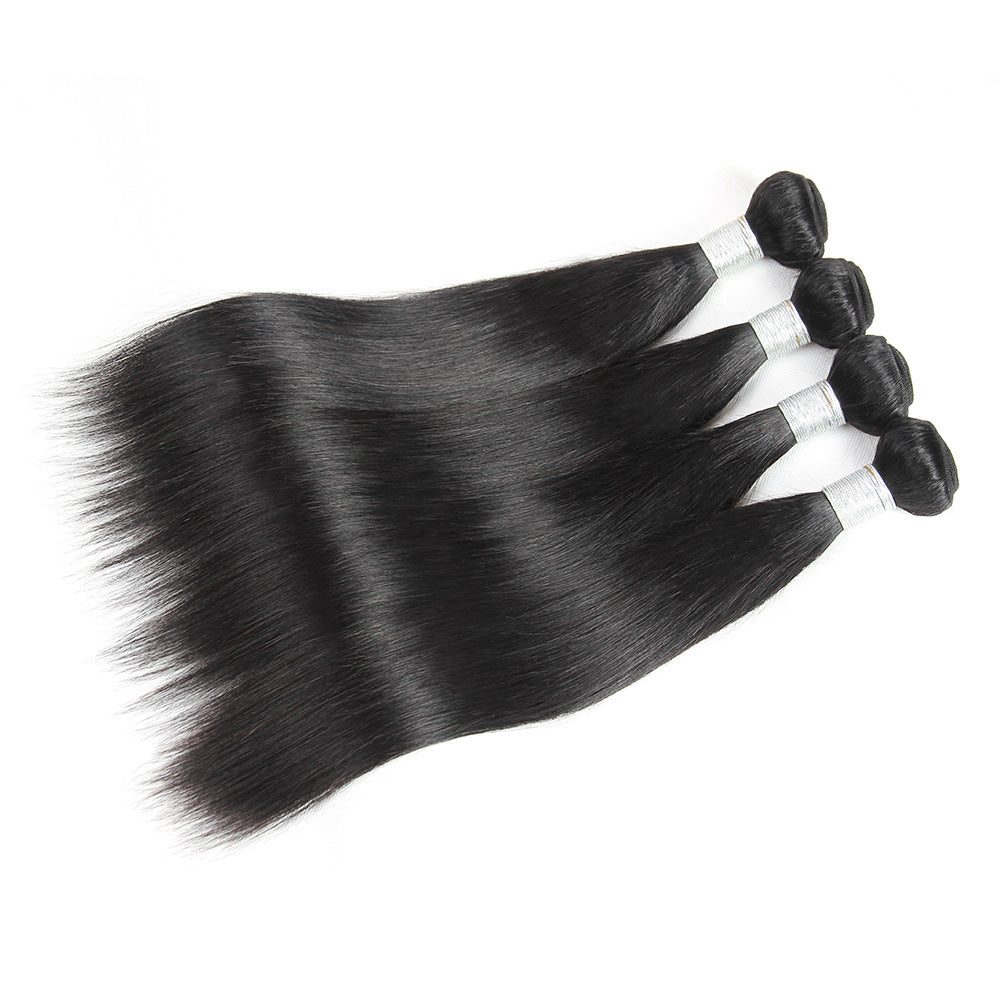 New Real Hair Curtain Hair Bundles Smooth Straight Brazilian Hair Manufacturers Wig Wholesale