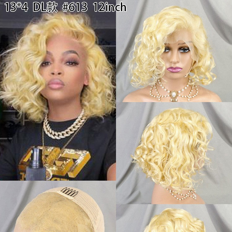 13x4 Deep Loose 613 Blonde Wig 100% Human Hair Real Hair