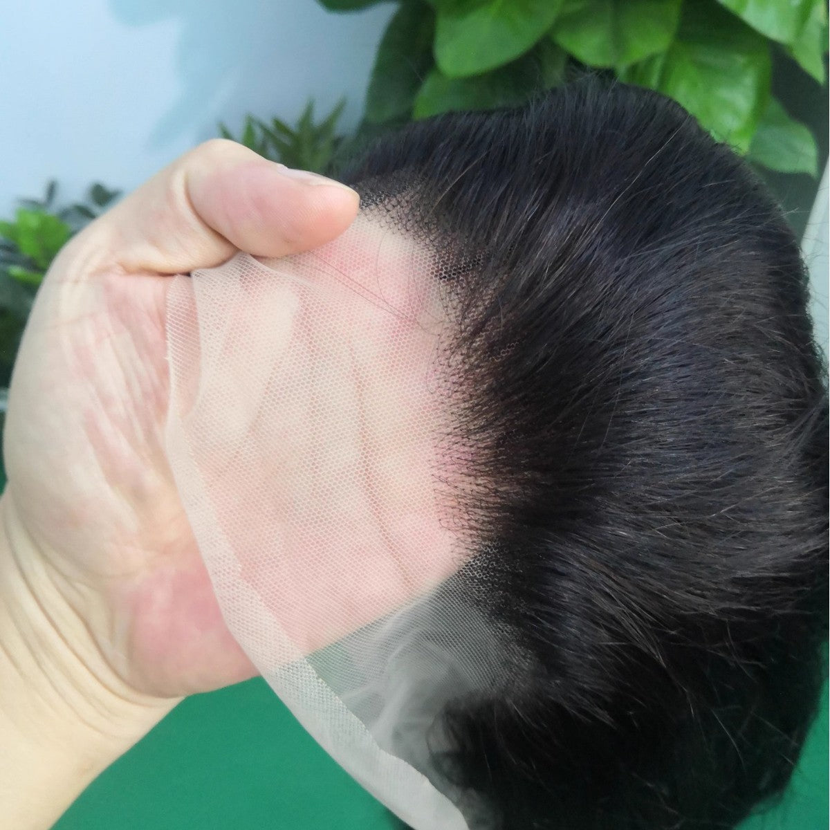 360 Real Hair Head Cover Foreign Trade Wholesale Natural Color Wig Head Cover Human Hair 360 Lace Wig