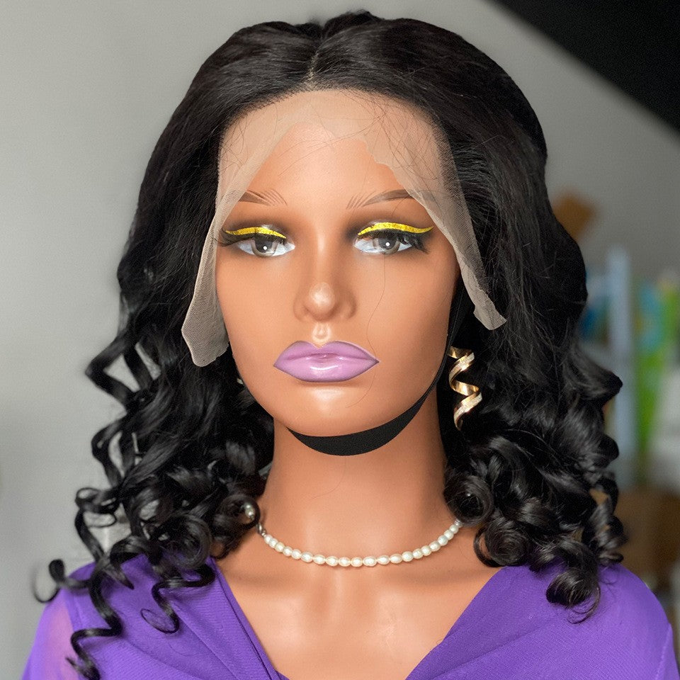 Bouncy Curl Human Hair Wigs Real Human Hair