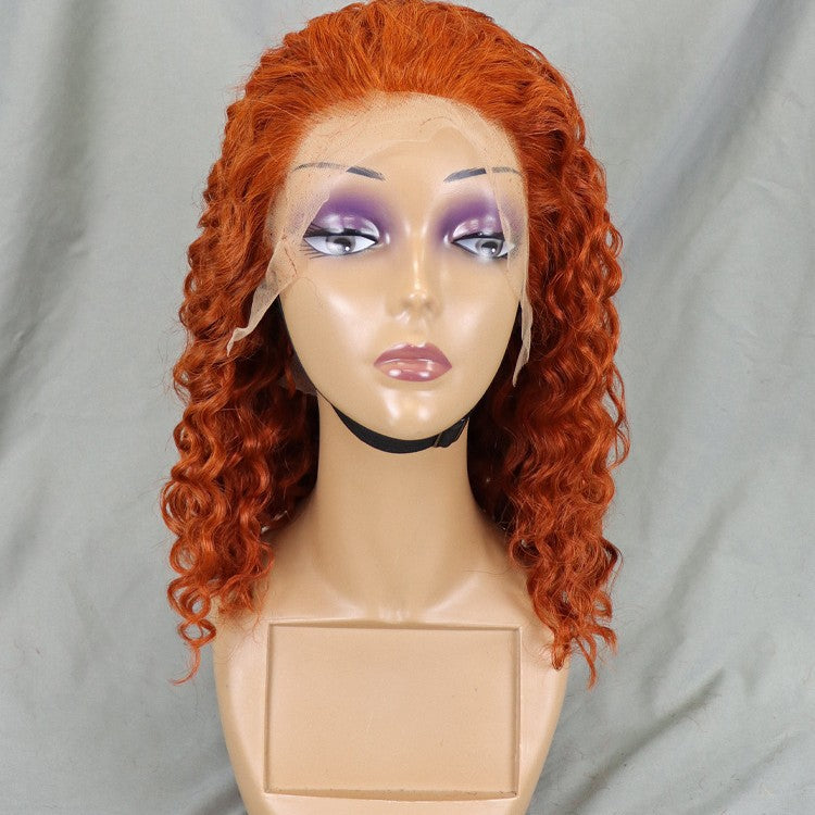 13*4 Lace Deep Wave Human Hair Wig Real Hair Sets for Women's Bobble Heads