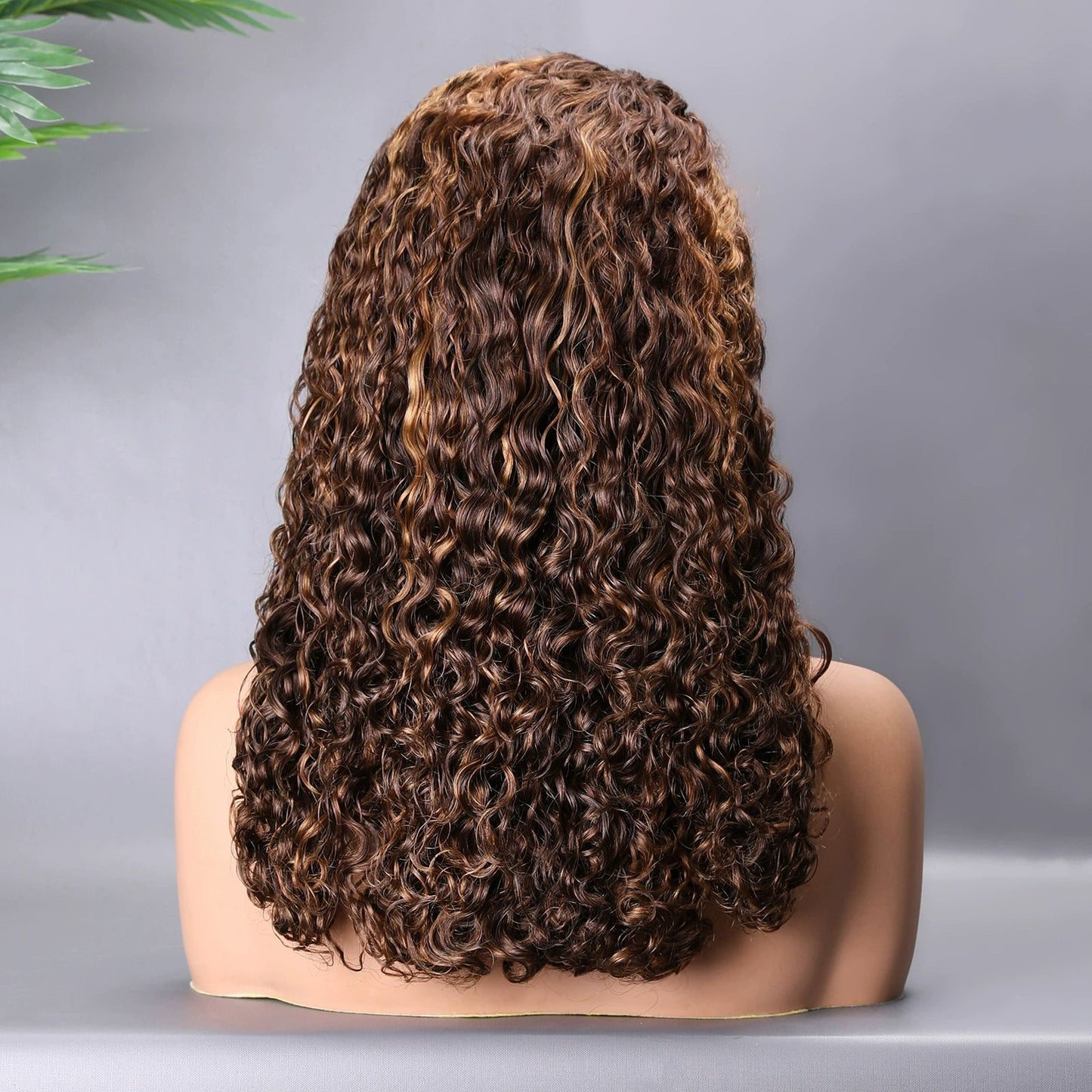 200% Pixie Curl Frontal Front Lace Real Hair Human Hair Wig European and American Wigs