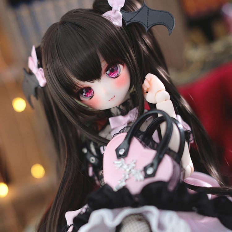 BJD Wig Factory Double Ponytail 3 Points BJD Doll Headgear Milk Soft Silk 3 Points 4 Points 6 Points High Temperature Silk Wig