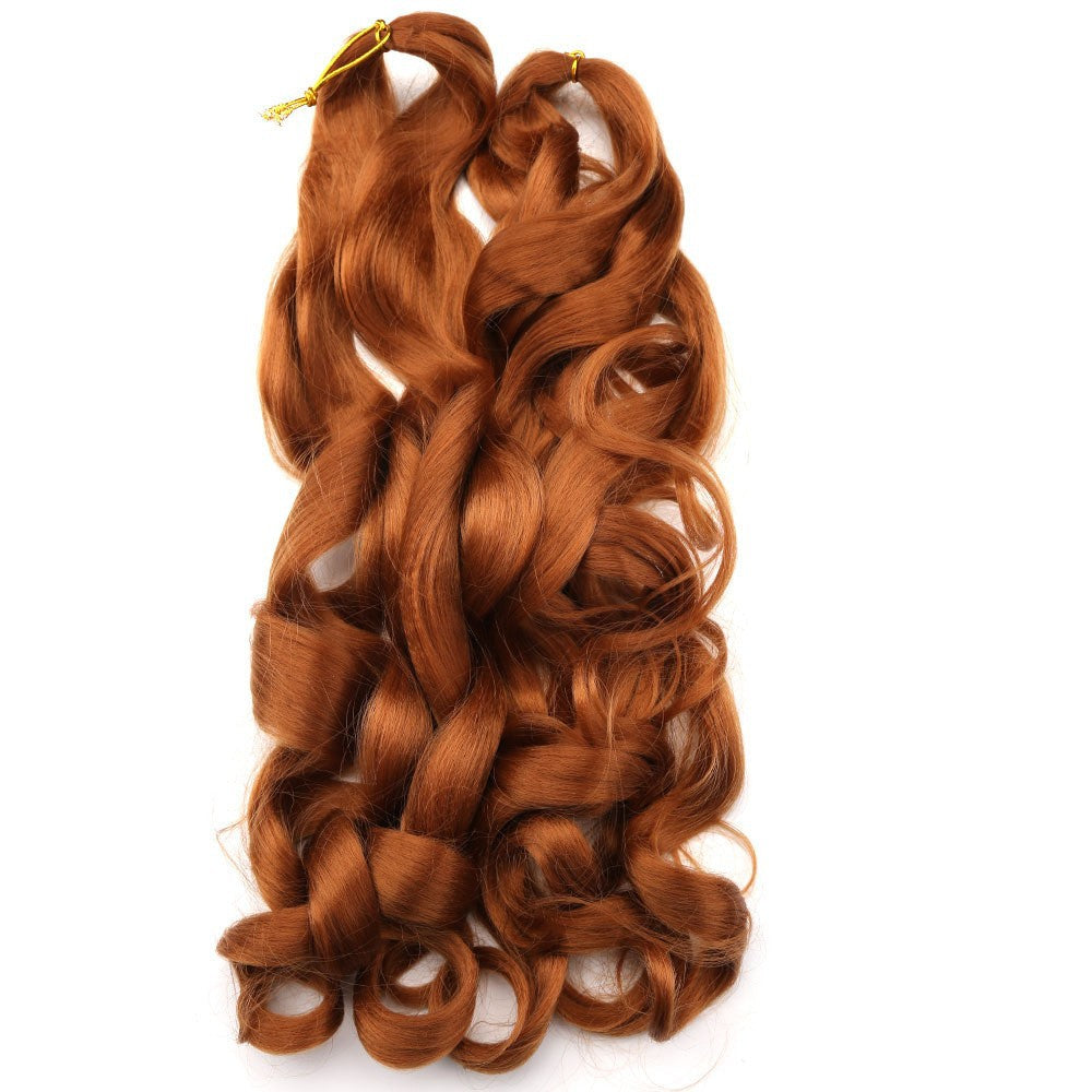 wig big curls French Curls Synthetic Loose Wave Braiding French twist