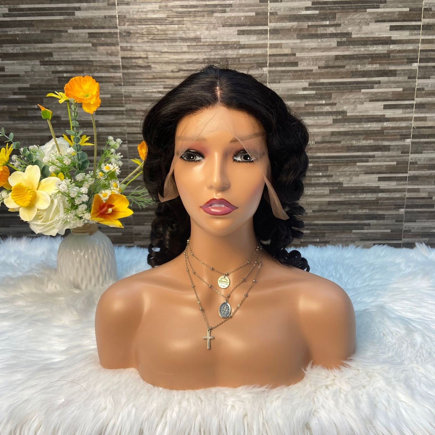 13x4Lace Loose Wave Wig 12A Front Lace Wig 100% Real Hair Natural Color