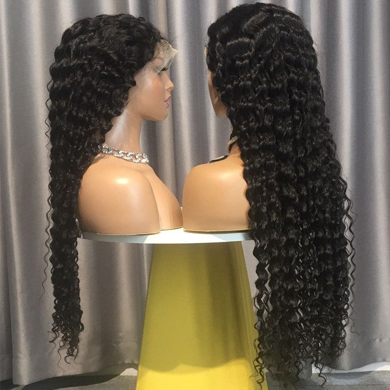 Hot Sale 4 X 4 Wigs Deep Curly Human Hair Lace Head Cover Wigs