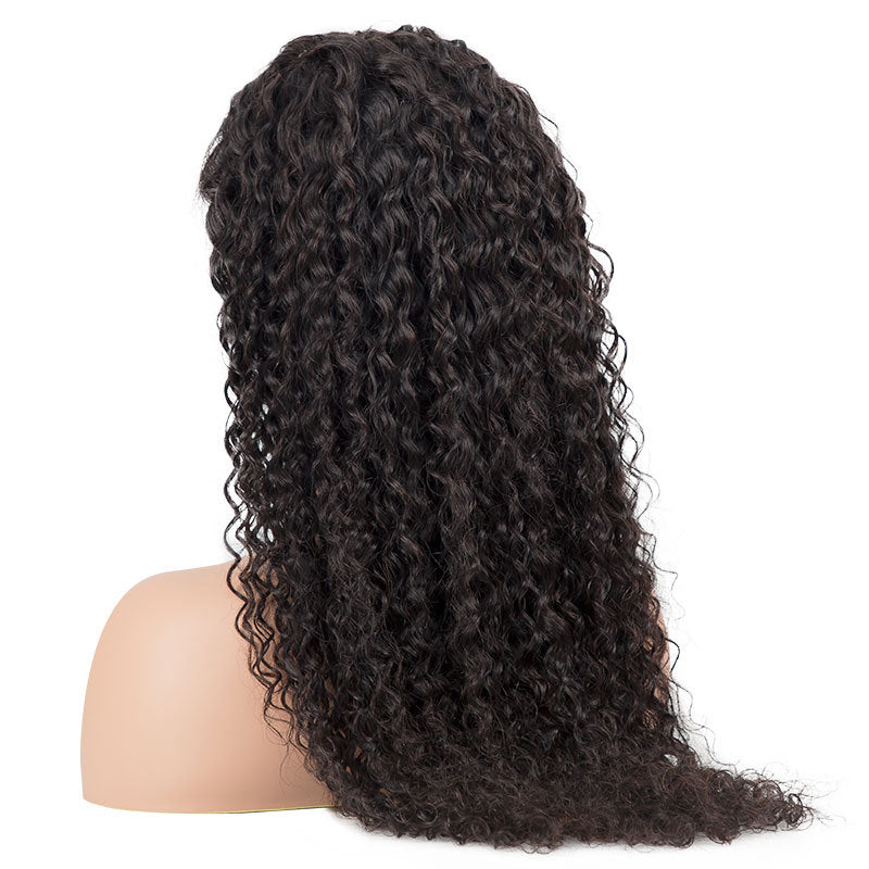 Hot Sale Curly Real Hair Small Curls 13*4 Real Hair Lace Head Cover Hair Wig
