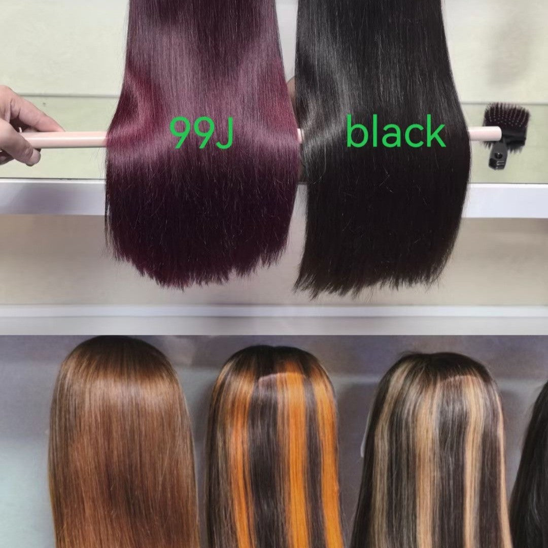 Real hair wig 100%human hair Super double drawn