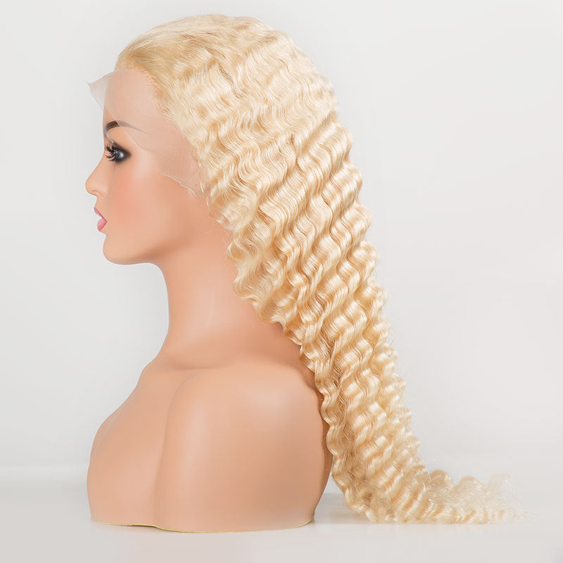 Hot Sale Curly Hair Real Hair Front Lace Small Curls 13*4 Real Hair Head Cover Wig