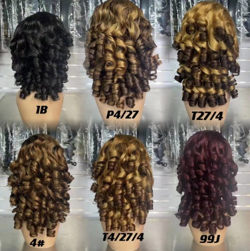 13x4 Fumi Wig Double Drawn Wig 100%human Hair Cross-border Real Hair