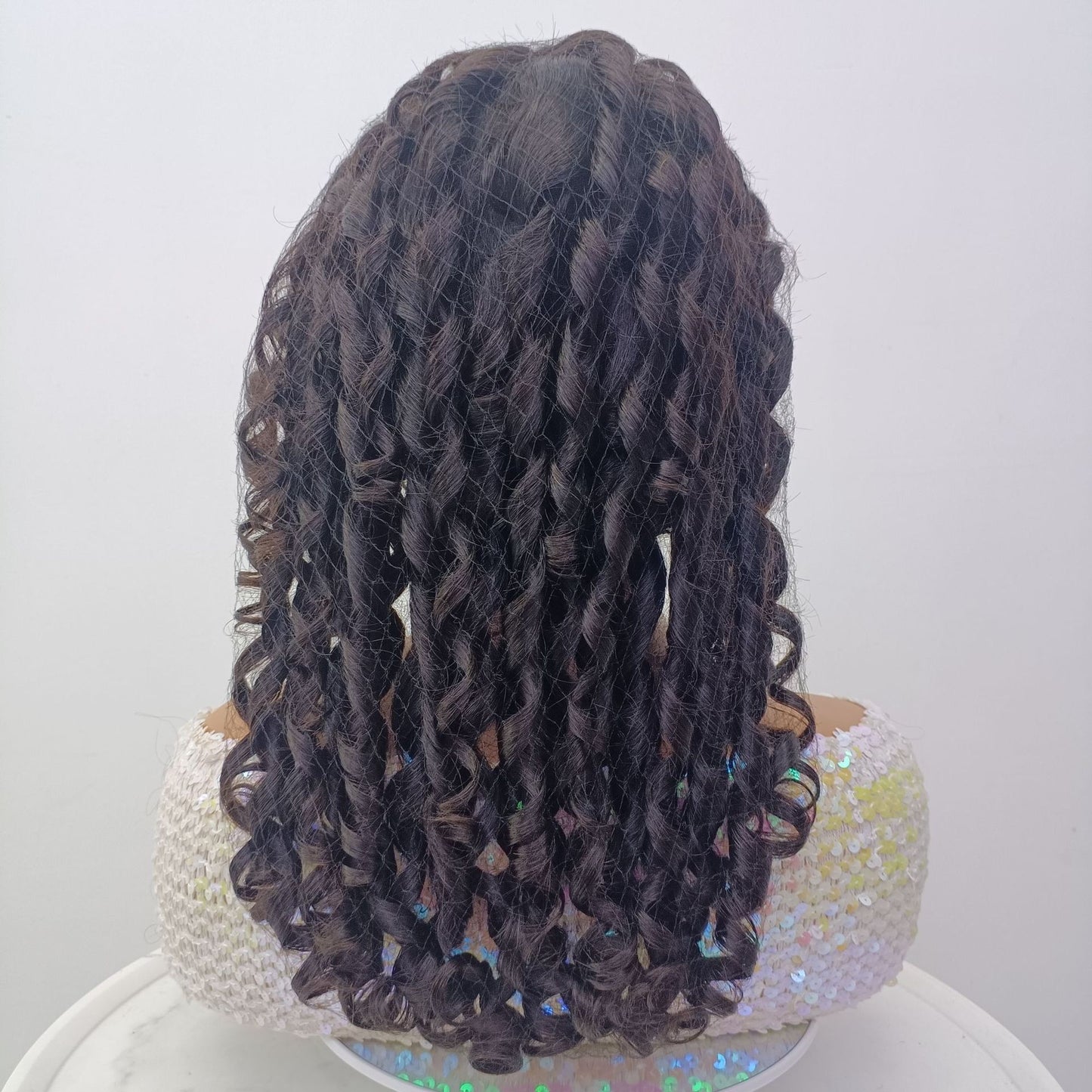 Human Hair Fumi Curly 13x4 Lace Front Wig Real Hair Headgear