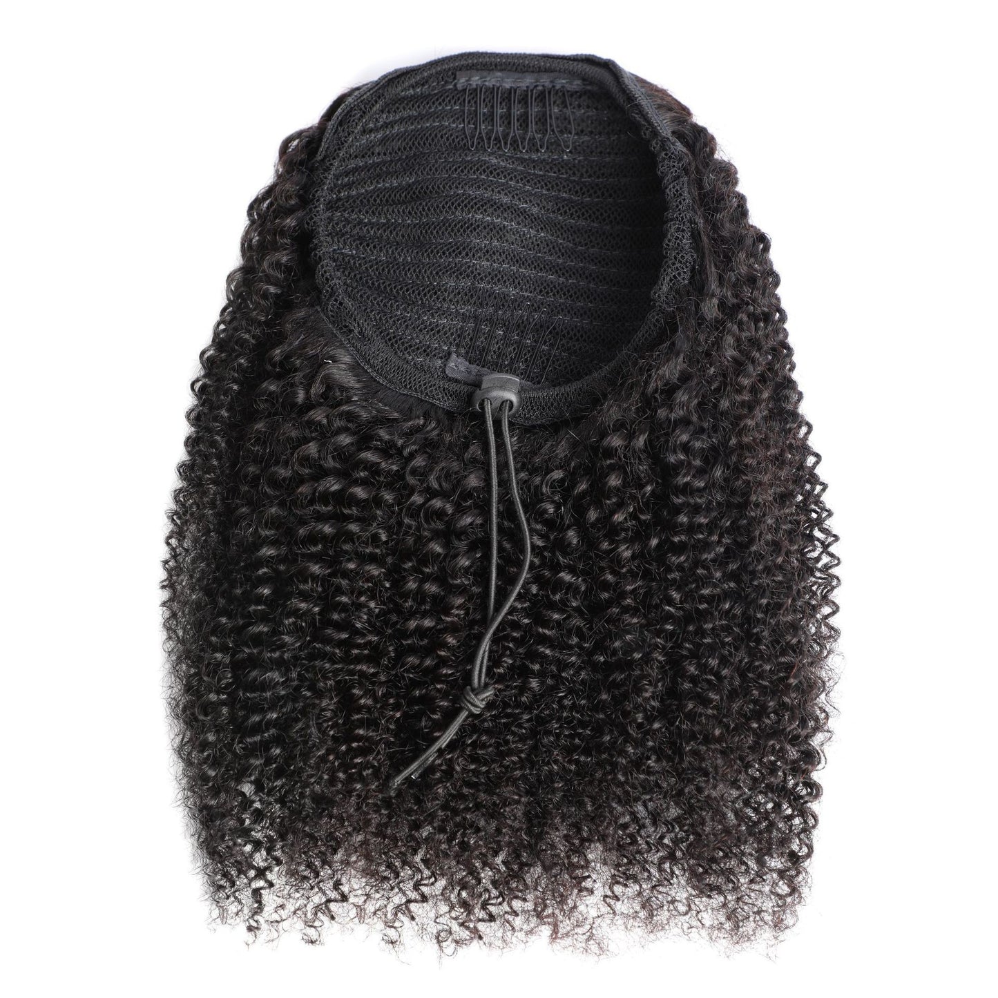 Drawstring Ponytail Afro Kinky Curly Ponytail Human Hair Real Hair