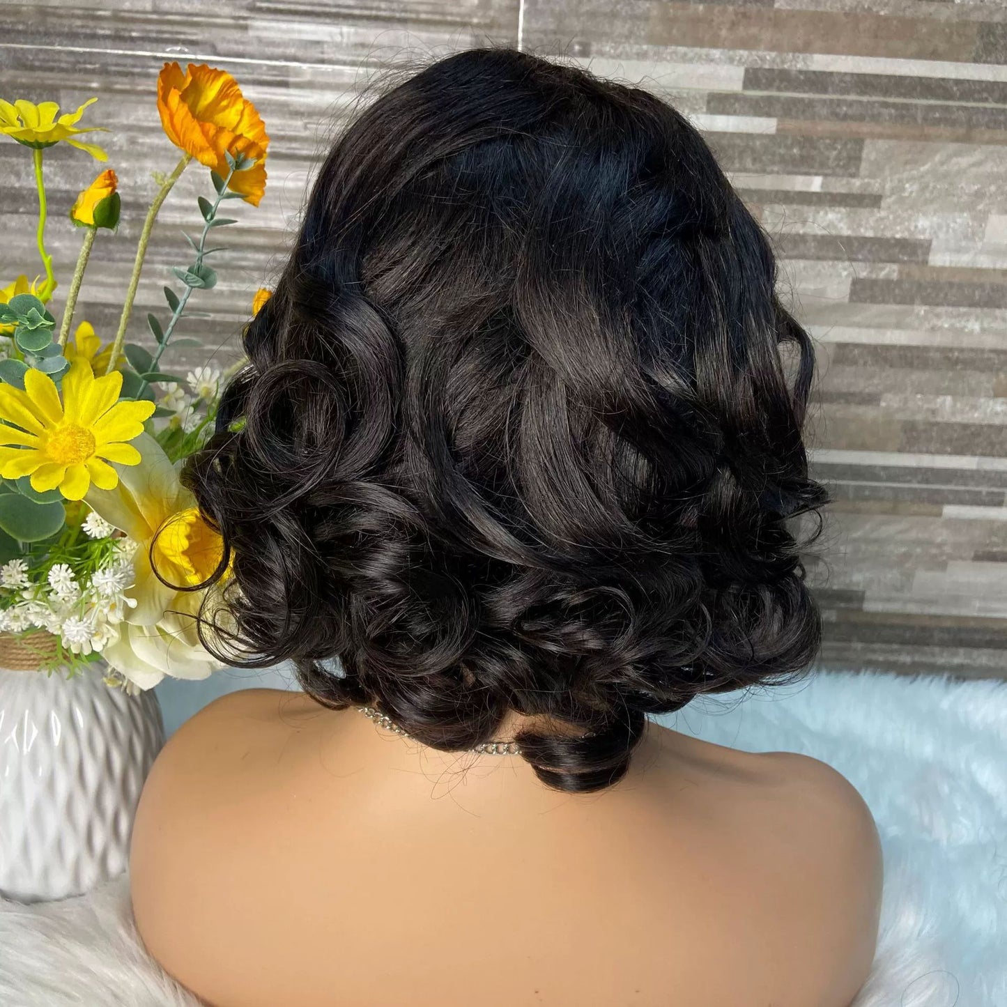 bob Human Hair Wigs Loose Wig 4*4lace Wig Real Hair Short Hair bob Head