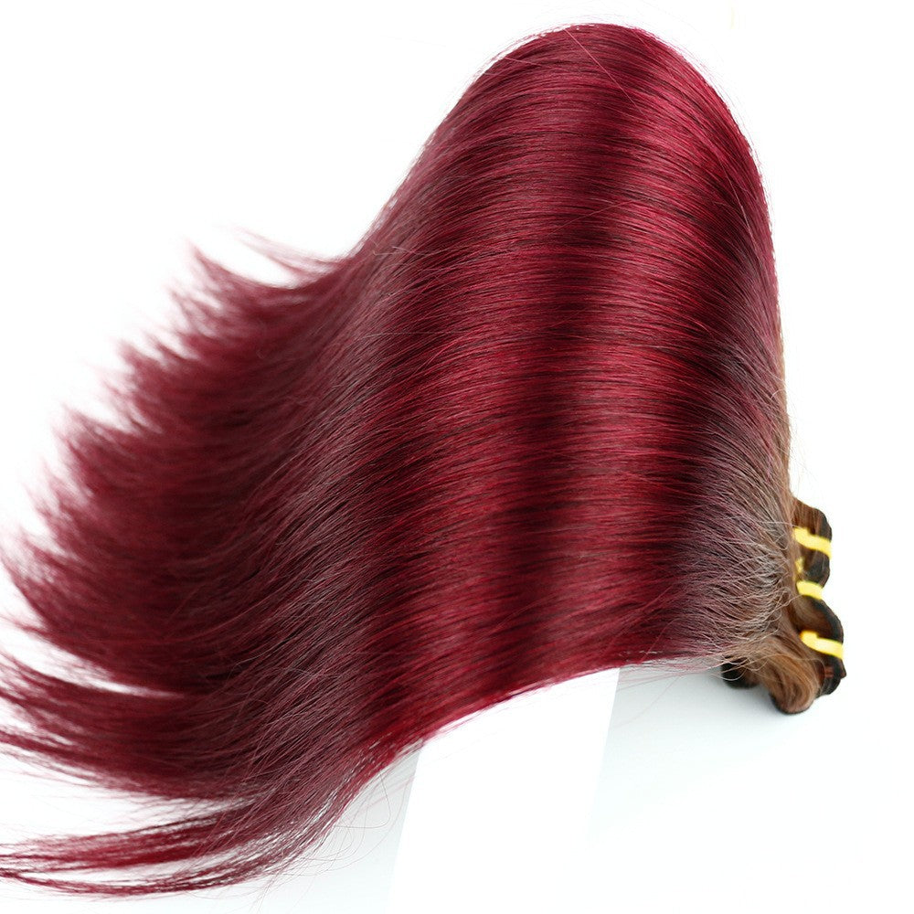 Real Hair Double Drawn Straight Fumi Human Hair Double Braid Hair Curtains