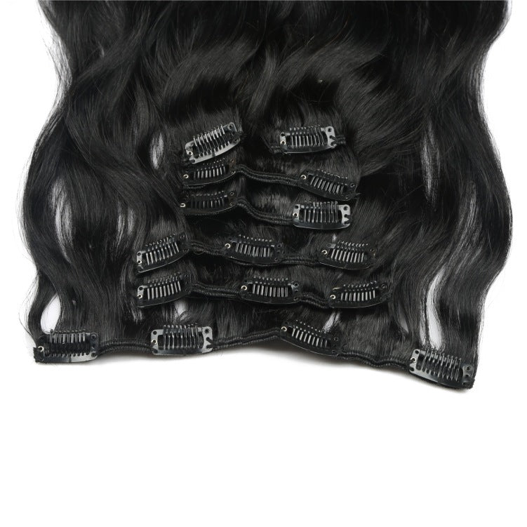 Hot Sale Hair Extension Card Sub Hair Seven Pieces Wig Piece Real Hair Piece Manufacturers Wig Wholesale