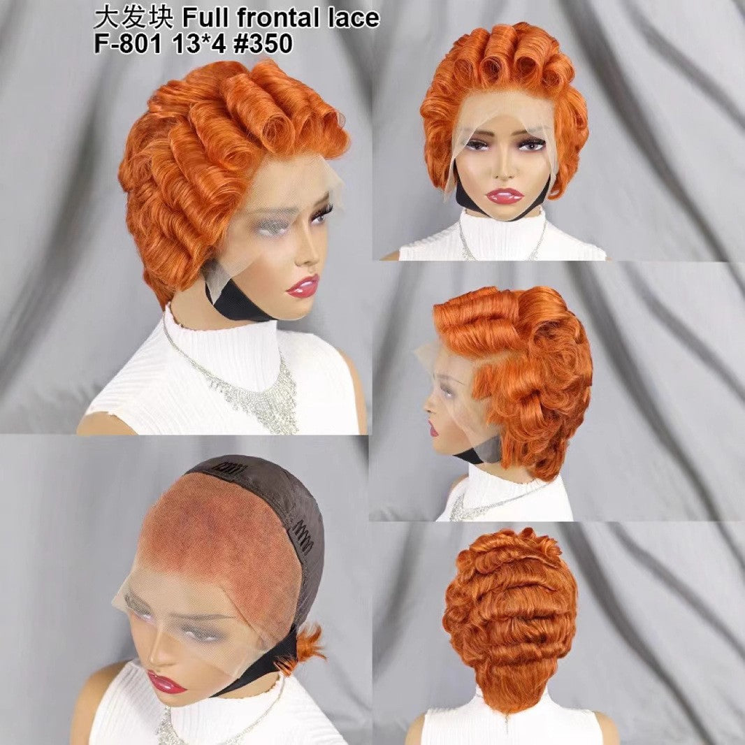Hair Wig 13x4 Frontal Pixie Wig Real Human Hair