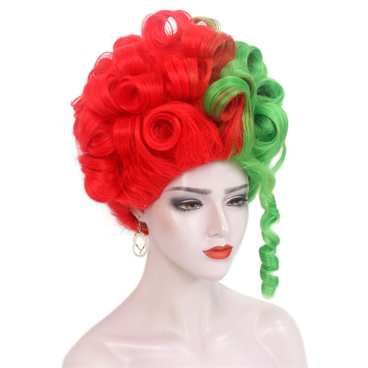 Peluca de cosplay, peluca de alambre de alta temperatura para Halloween, peluca de fiesta de baile, festival, estación independiente británica universal