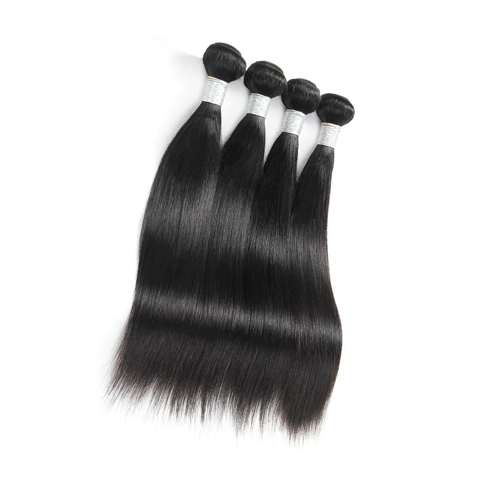 New Real Hair Curtain Hair Bundles Smooth Straight Brazilian Hair Manufacturers Wig Wholesale