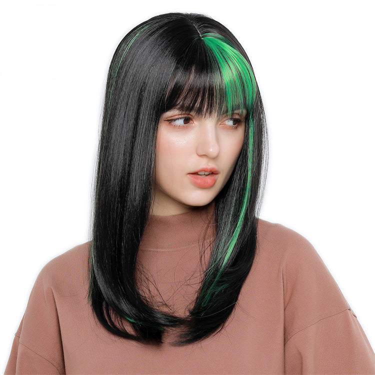 Fantasy Wig Green High Temperature Hair Long Wig