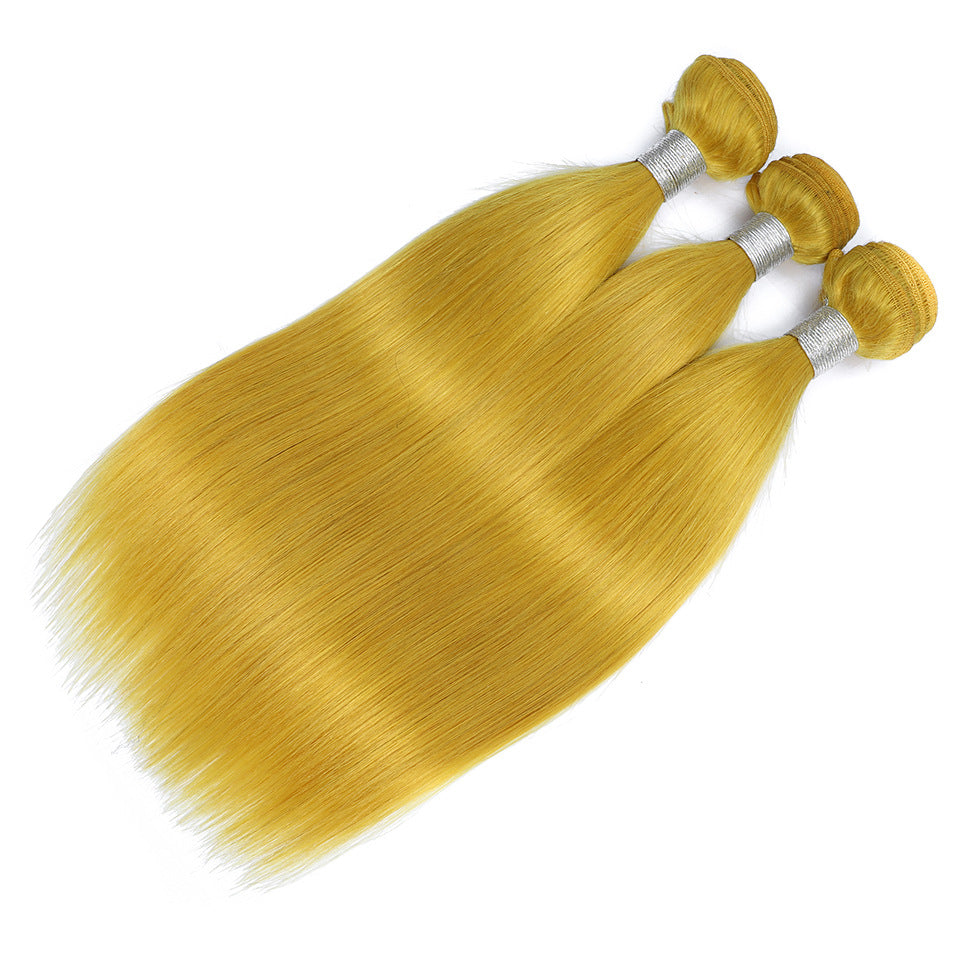 Real Hair Color Straight Hair Wig Curtain Wig Factory Wholesale