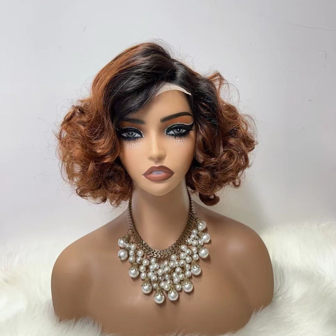 4x4 Lace Double Drawn Bouncy Wig 100% Human Hair