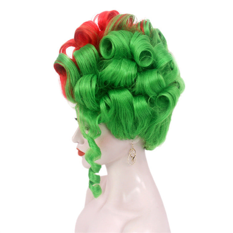 Peluca de cosplay, peluca de alambre de alta temperatura para Halloween, peluca de fiesta de baile, festival, estación independiente británica universal