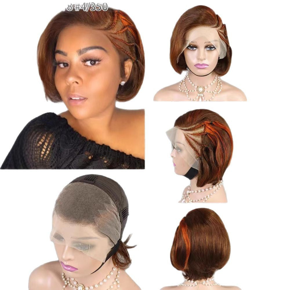 F-8818 13x4bob wig with hair line 100% human hair