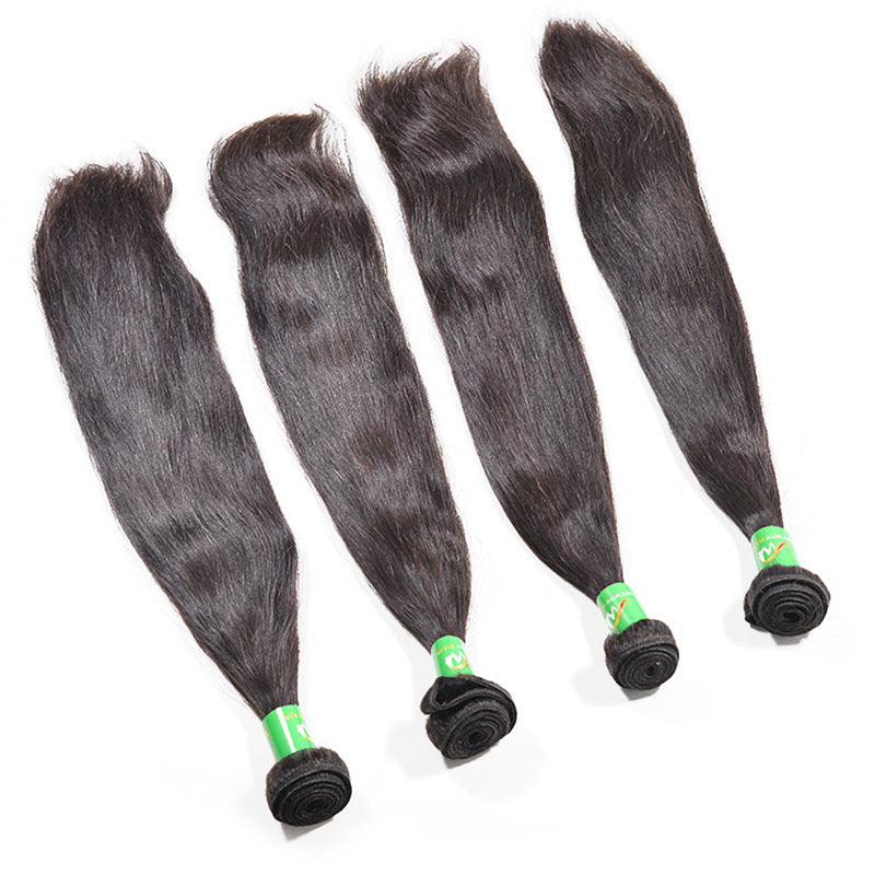 New Hot Sale Real Hair Straight Female Long Hair Real Hair Wig Manufacturers Wholesale