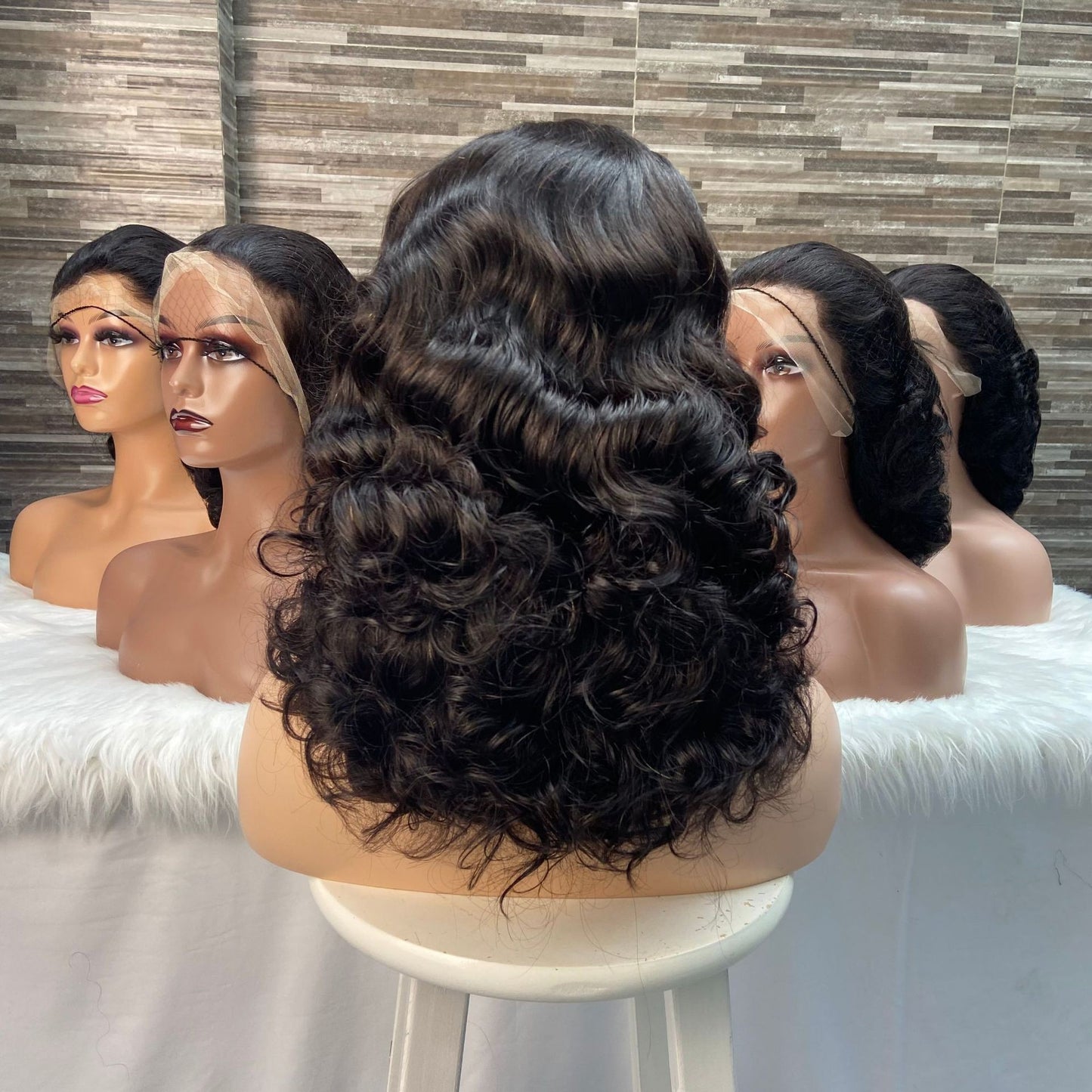 Fumi loose Lace Wigs Front Lace Wigs 300% No Glue Head Covering Real Hair