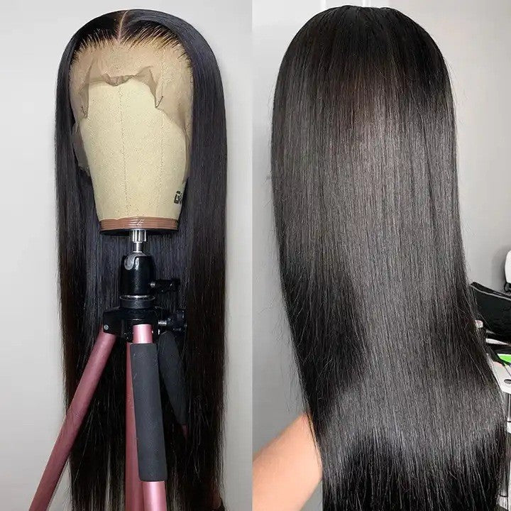 100% Brazilian Raw Human Hair Wig 13X4 Lace Frontal Wigs