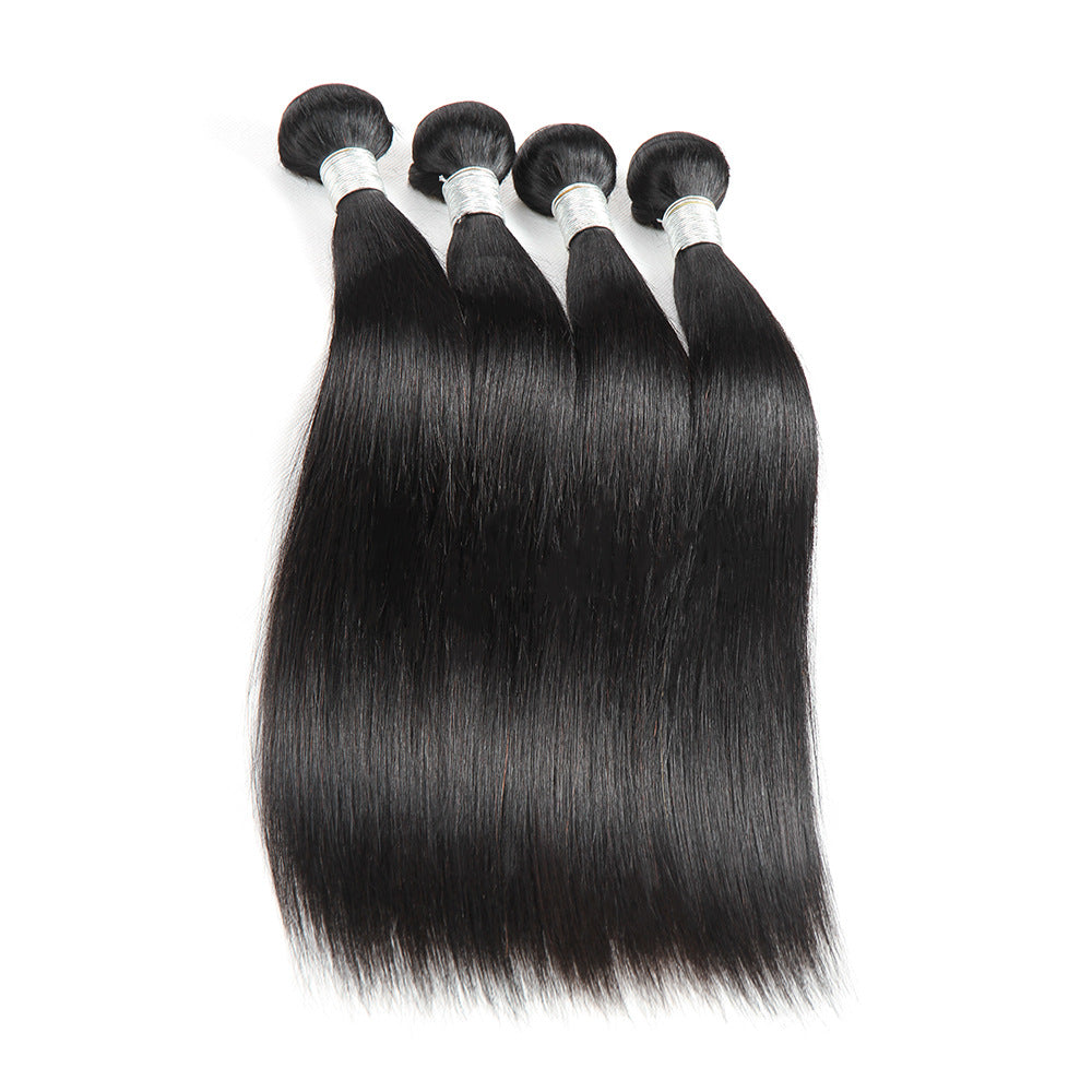 New Real Hair Curtain Hair Bundles Smooth Straight Brazilian Hair Manufacturers Wig Wholesale