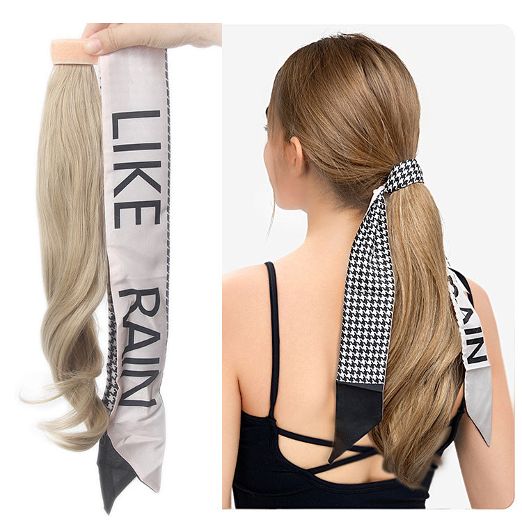 Ponytail Hair Extensions Wig High Temperature Hair Curly Hair Long Hair Velcro Strap