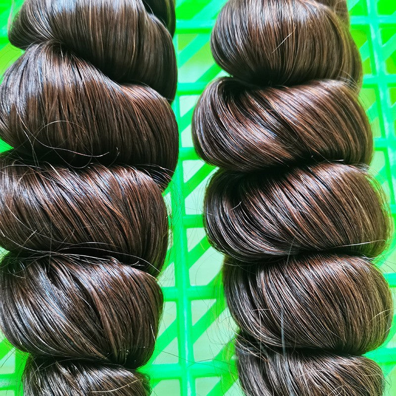 Brown Vietnam Raw Hair Loose Wave Double Drawn Hair Bundles