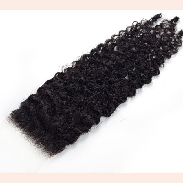 Lace Hair Block Wig Brazila Hair Bundle Burmese Curly Human Hair Curtains
