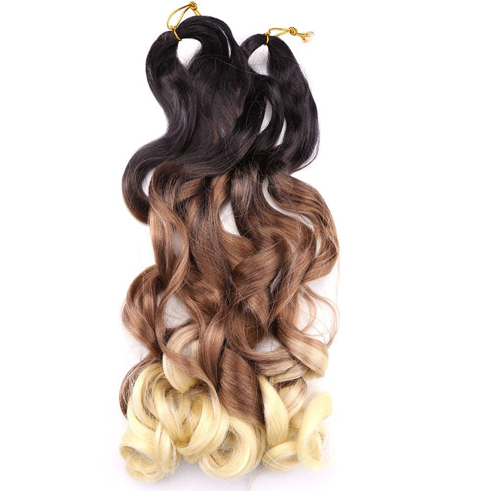 wig big curls French Curls Synthetic Loose Wave Braiding French twist