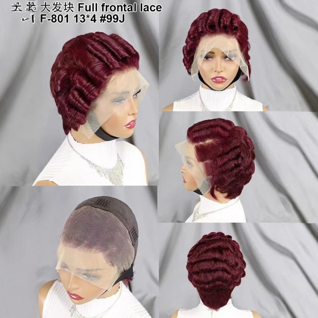 Hair Wig 13x4 Frontal Pixie Wig Real Human Hair